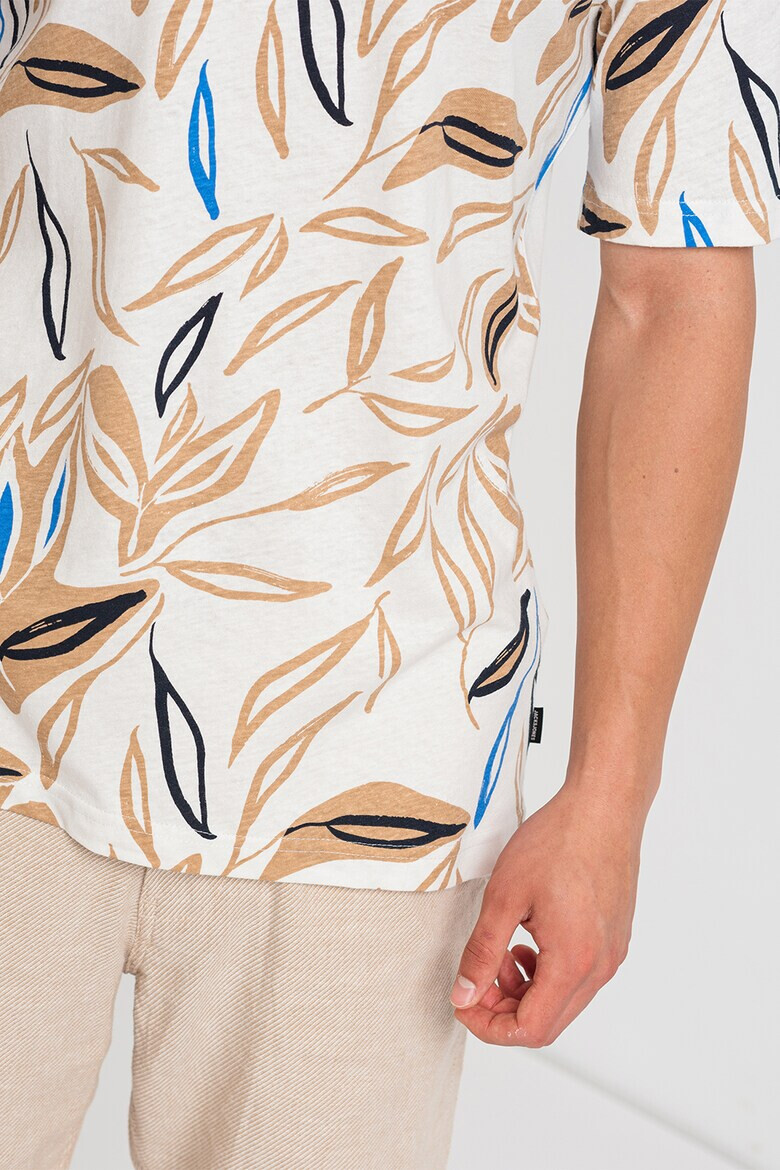 Jack  Jones Тениска Leaf с лен - Pepit.bg