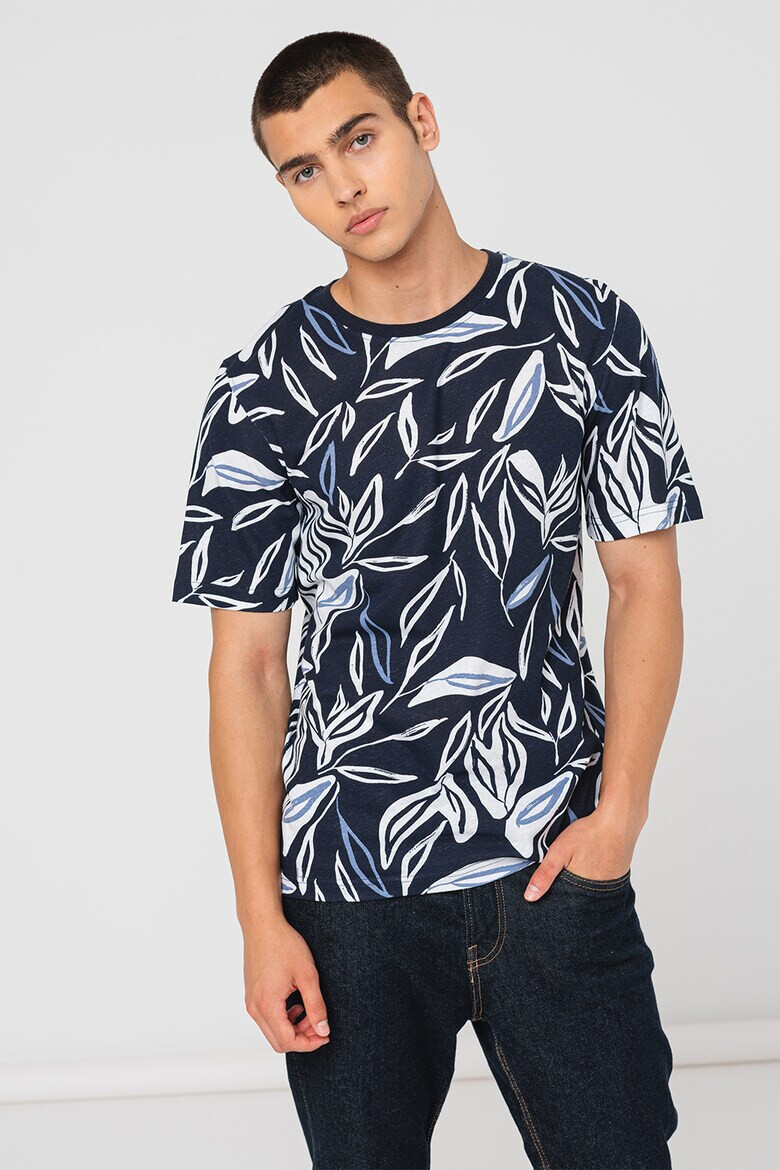 Jack  Jones Тениска Leaf с лен - Pepit.bg