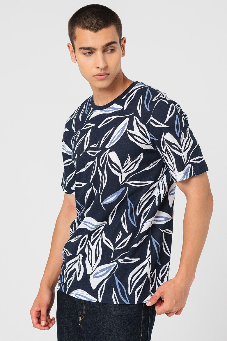 Jack  Jones Тениска Leaf с лен - Pepit.bg