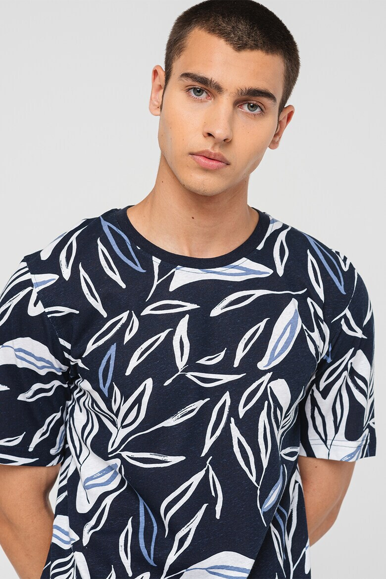 Jack  Jones Тениска Leaf с лен - Pepit.bg