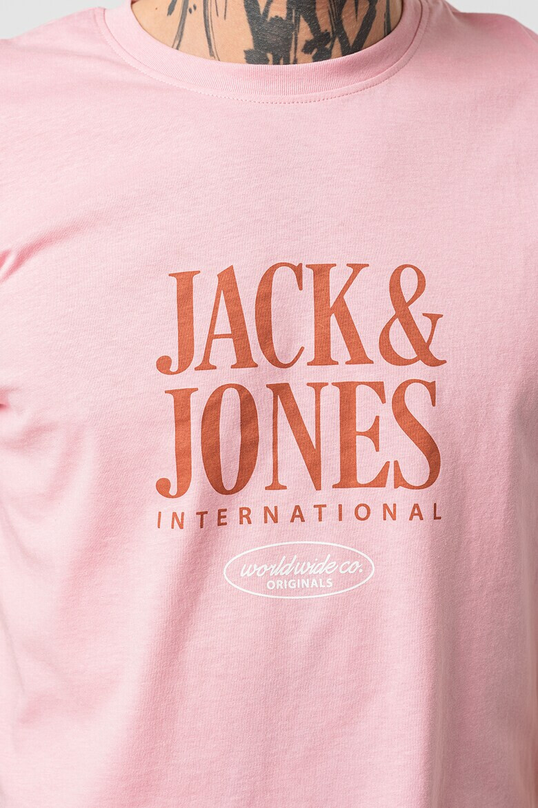 Jack & Jones Тениска Lucca с шарка на лога - Pepit.bg