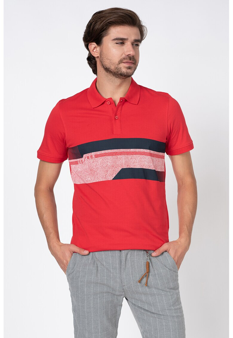 Jack&Jones Тениска Monaco с яка и лого - Pepit.bg