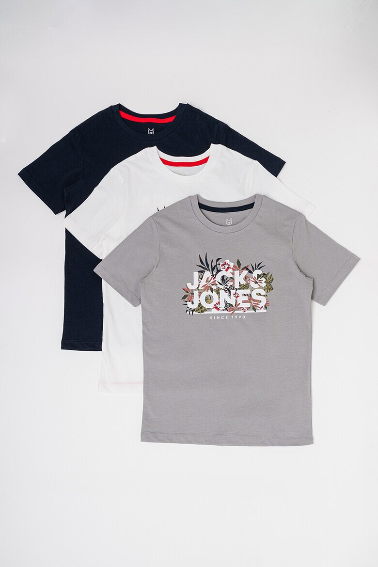 Jack  Jones Тениска на лога - 3 броя - Pepit.bg