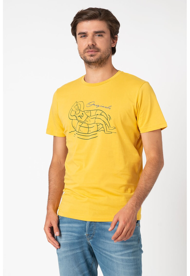 Jack&Jones Тениска с фигурален десен - Pepit.bg
