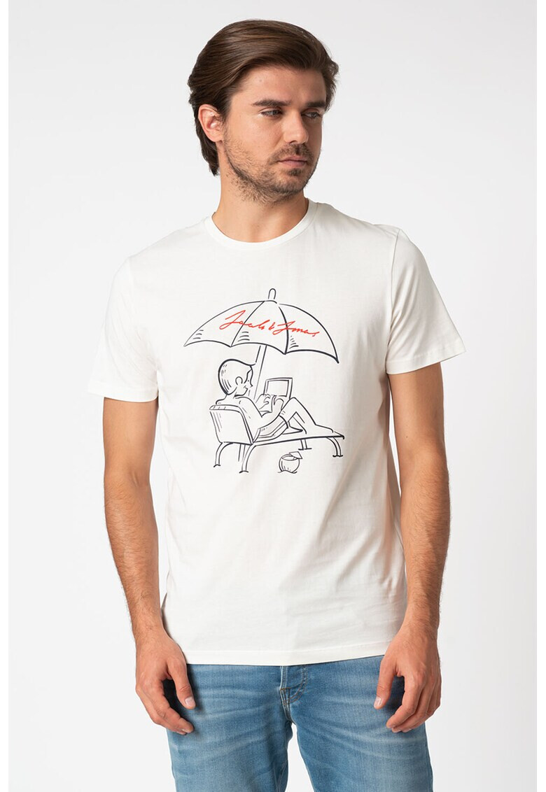 Jack&Jones Тениска с фигурален десен - Pepit.bg