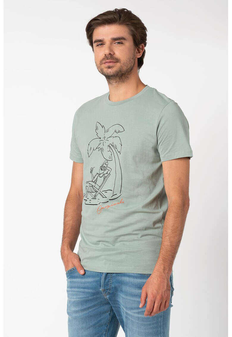 Jack&Jones Тениска с фигурален десен - Pepit.bg