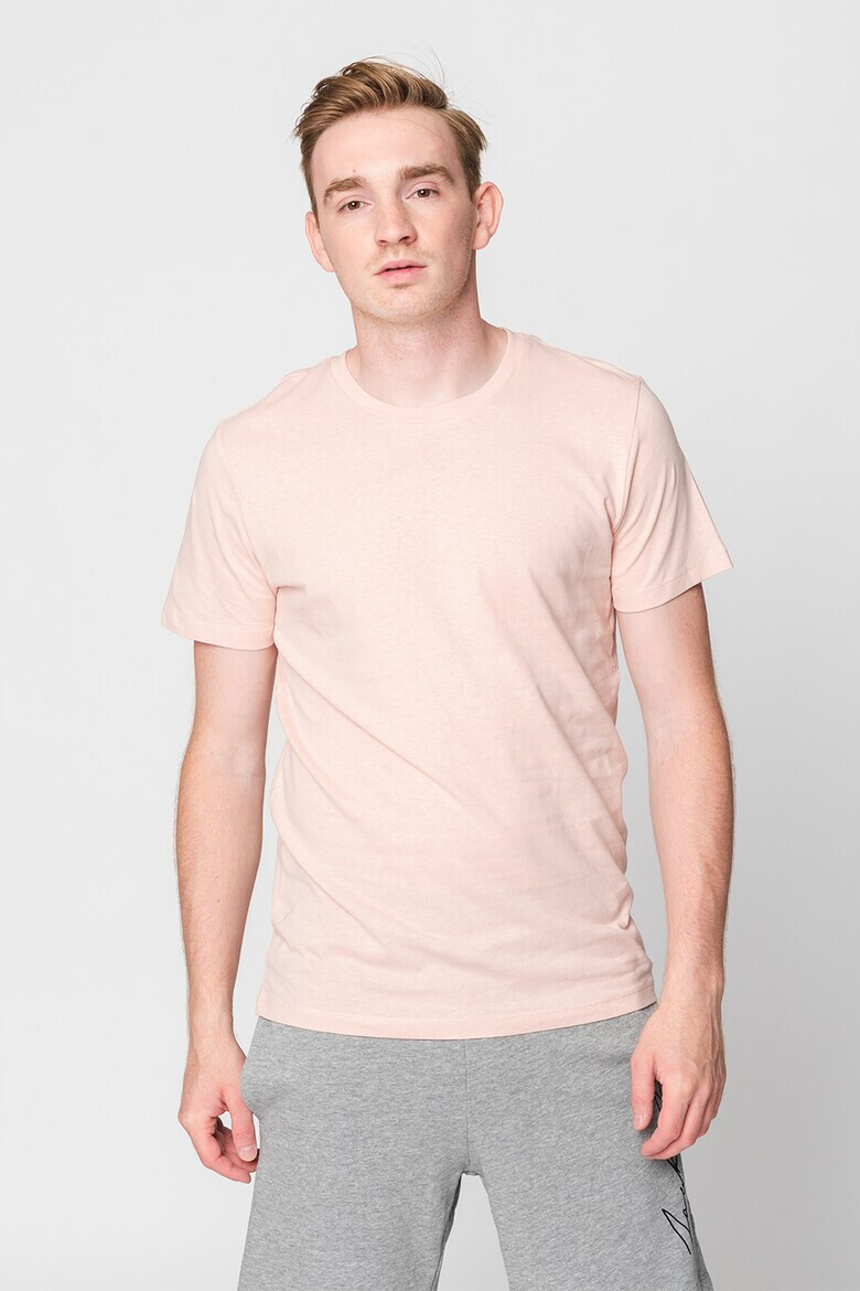 Jack & Jones Тениска с лен с овално деколте - Pepit.bg