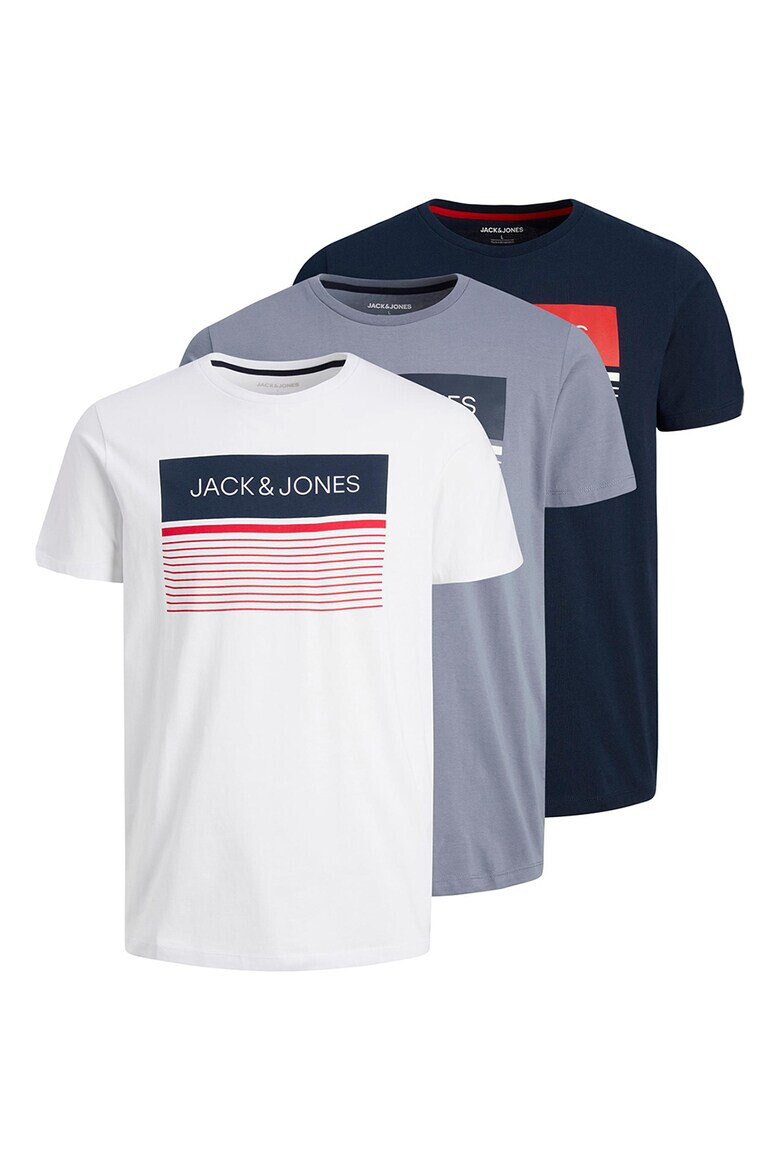 Jack & Jones Тениска с лого - 3 броя - Pepit.bg