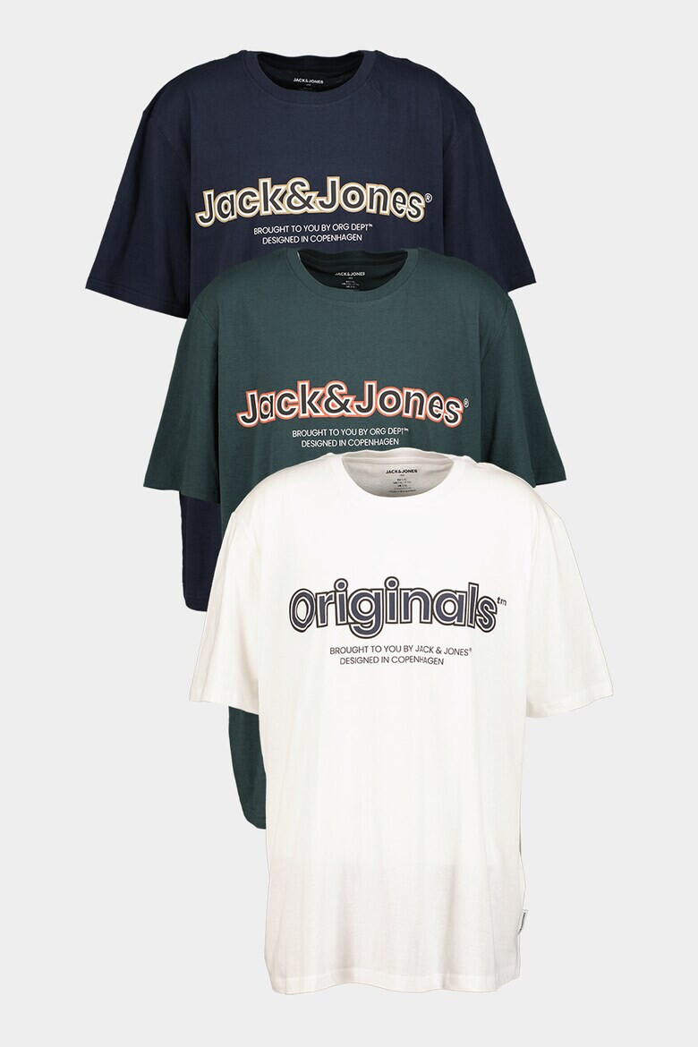 Jack  Jones Тениска с лого - 3 броя - Pepit.bg