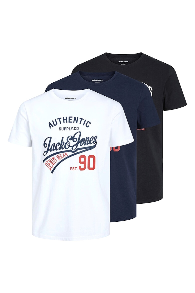 Jack  Jones Тенискa с лого - 3 броя - Pepit.bg
