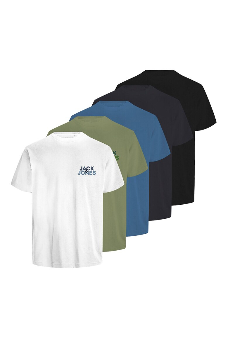 Jack  Jones Тениска с лого - 5 броя - Pepit.bg