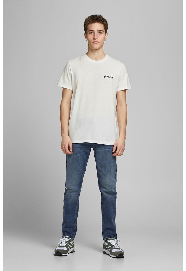 Jack & Jones Тениска Tons с овално деколте и лого - Pepit.bg