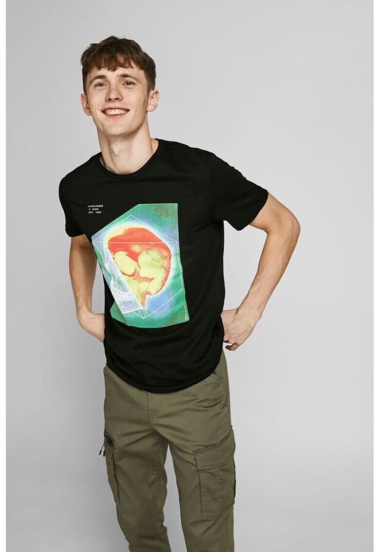 Jack & Jones Тениска с овално деколте - Pepit.bg