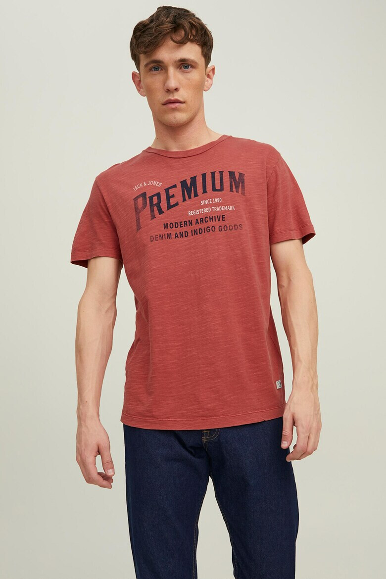 Jack & Jones Тениска с овално деколте - Pepit.bg