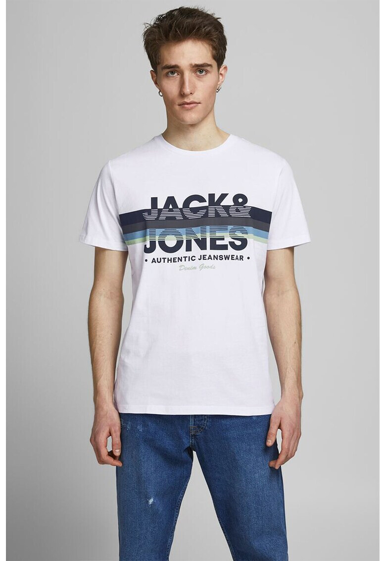 Jack & Jones Jack&Jones Тениска Dry с овално деколте и лого - Pepit.bg