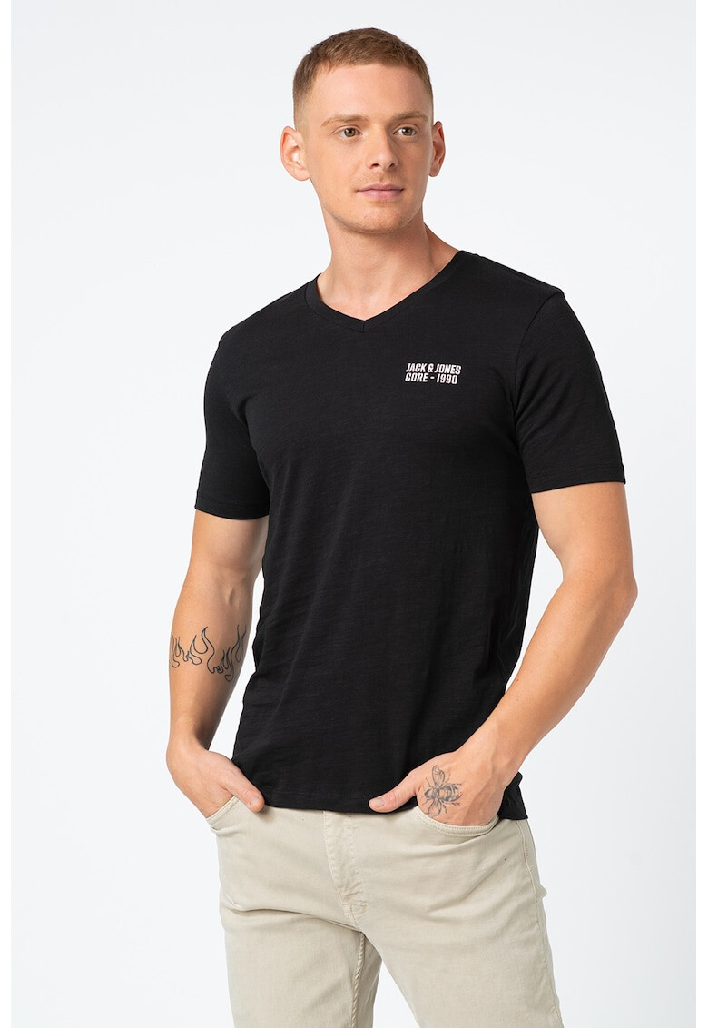 Jack&Jones Тениска с шпиц - Pepit.bg