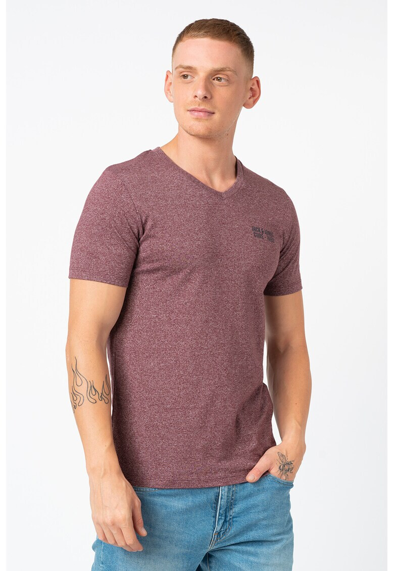 Jack&Jones Тениска с шпиц - Pepit.bg