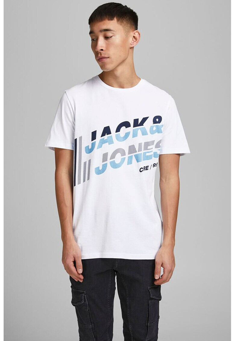 Jack&Jones Тениска с уголемено лого - Pepit.bg