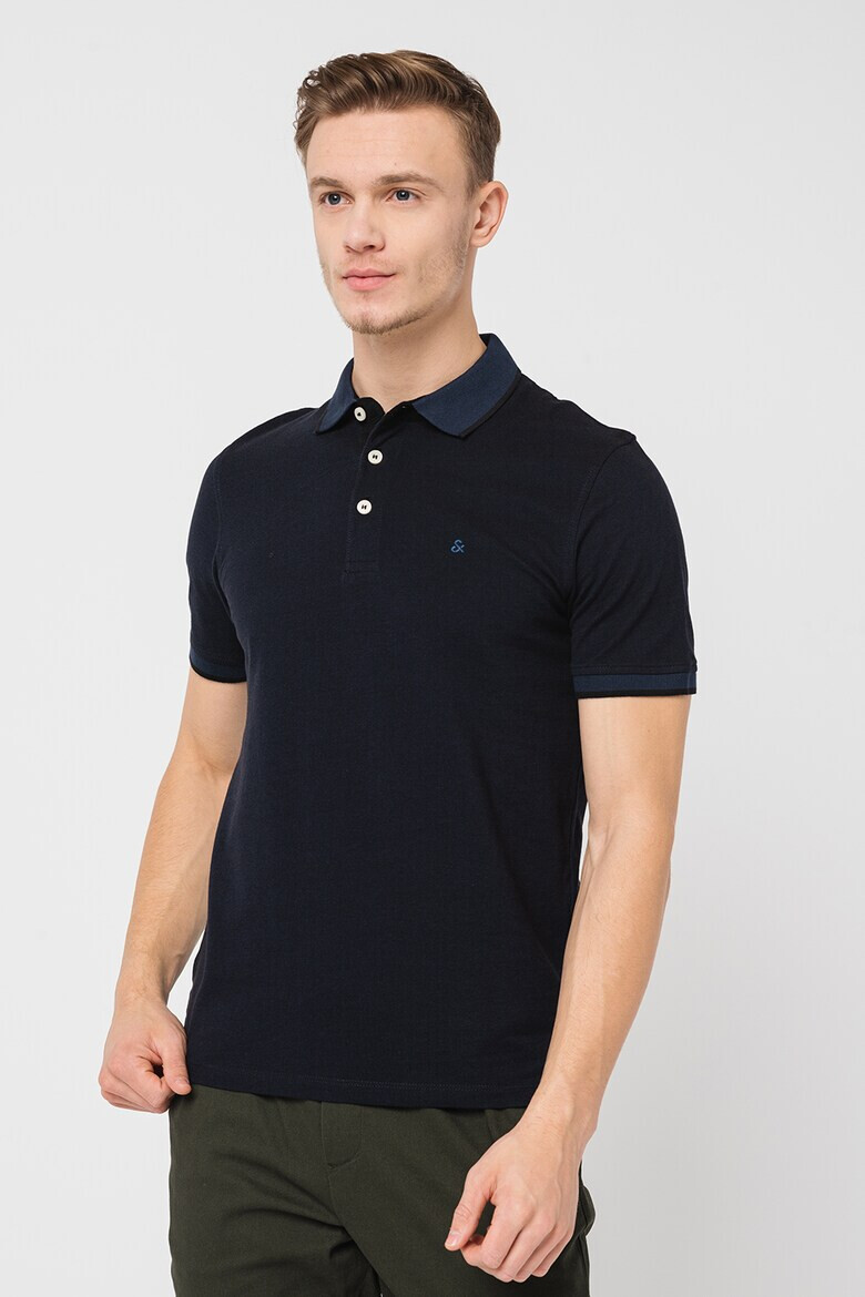 Jack & Jones Вталени тениски с яка Paul - 2 броя - Pepit.bg