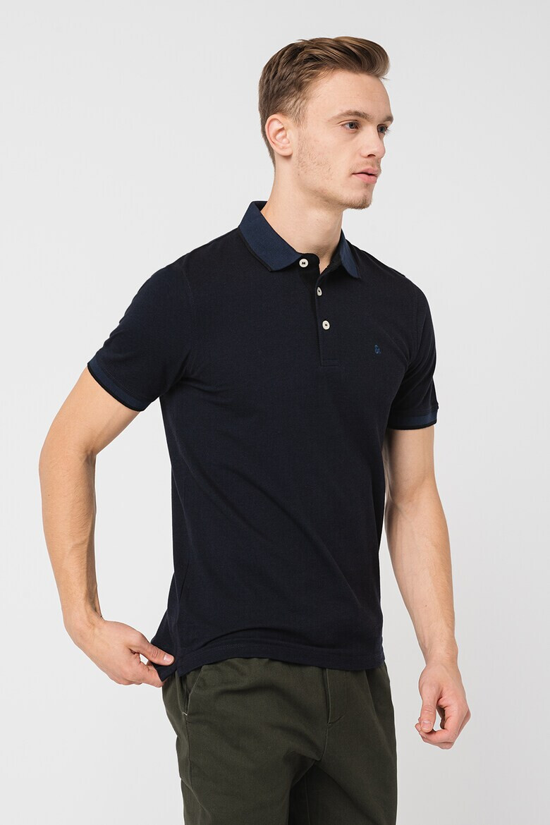 Jack & Jones Вталени тениски с яка Paul - 2 броя - Pepit.bg
