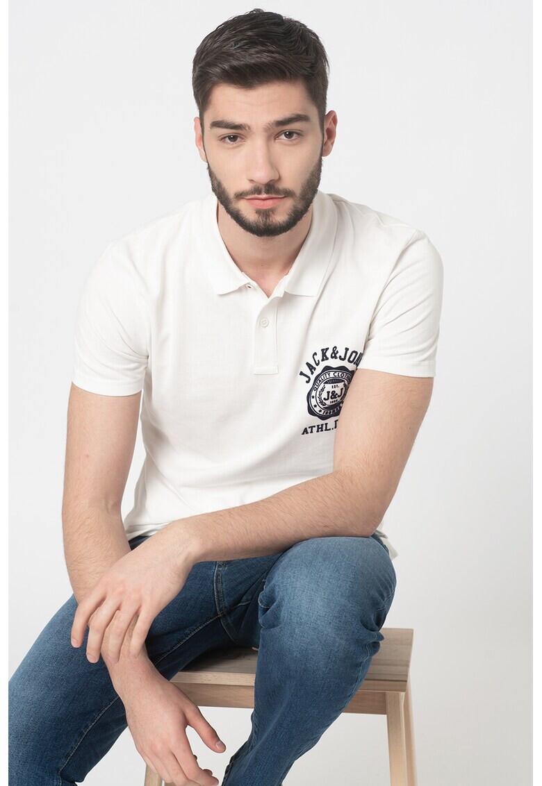 Jack&Jones Тениска с яка Flock от пике - Pepit.bg