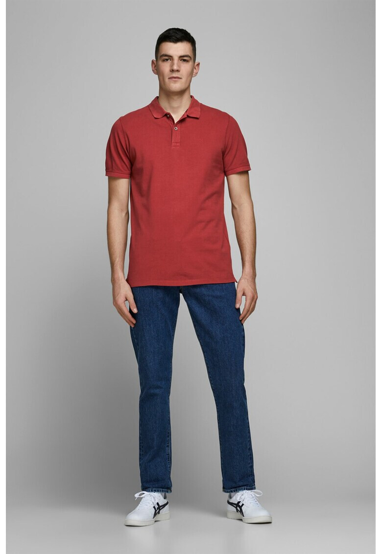 Jack & Jones Тениска с яка и бродерия - Pepit.bg