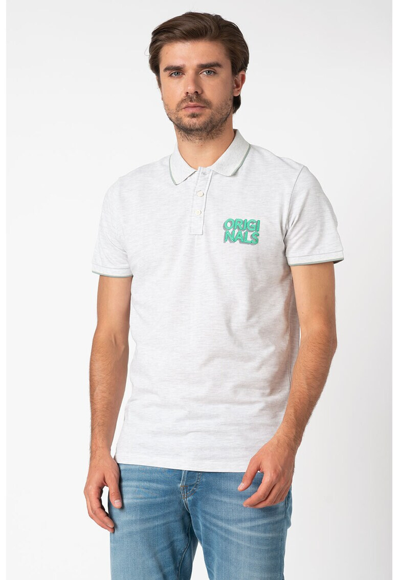 Jack&Jones Тениска с яка и лого - Pepit.bg