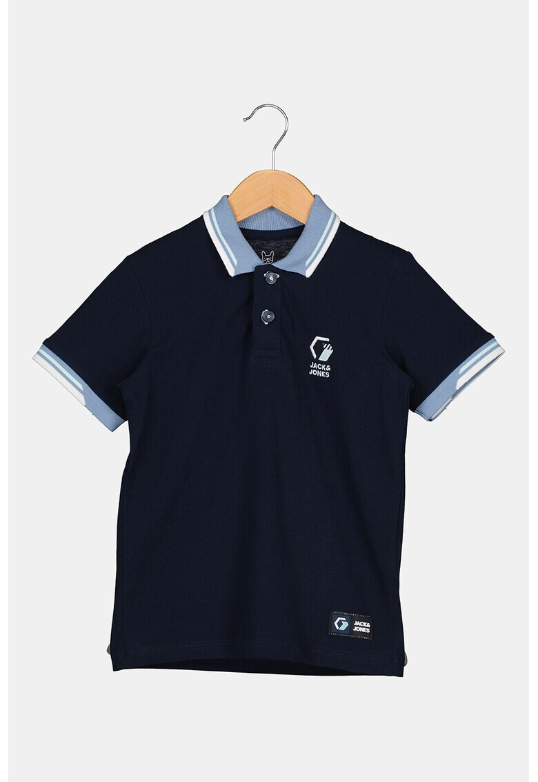 Jack & Jones Тениска с яка и лого - Pepit.bg
