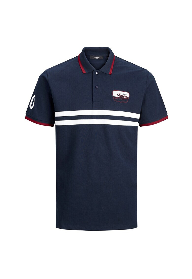 Jack&Jones Тениска с яка и лого - Pepit.bg