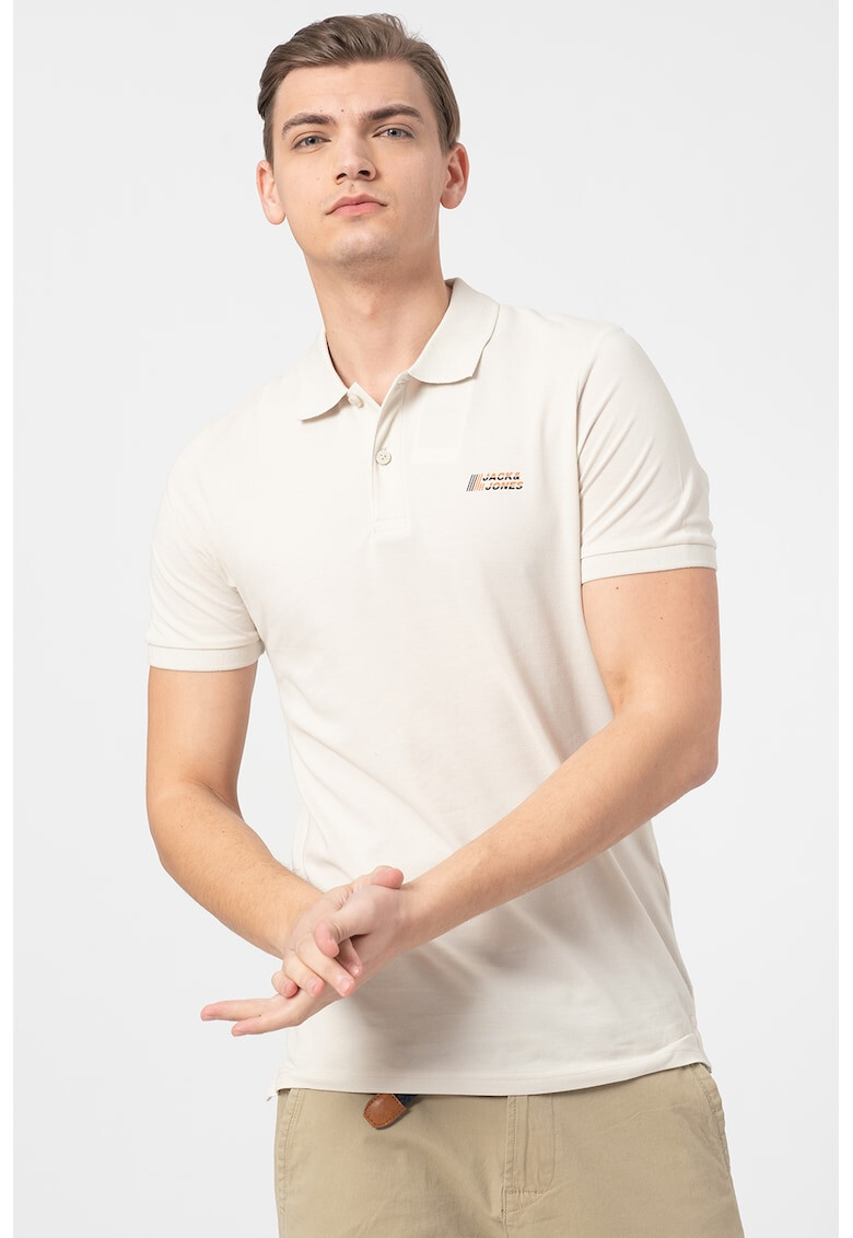 Jack & Jones Тениска с яка и лого - Pepit.bg