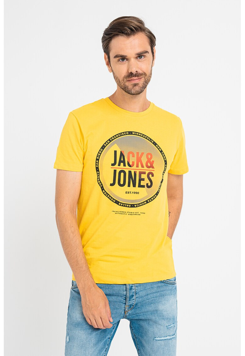 Jack & Jones Тениска Scott с лого - Pepit.bg