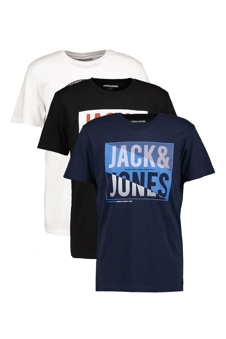 Jack  Jones Тениска Scott с лого - 2 броя - Pepit.bg