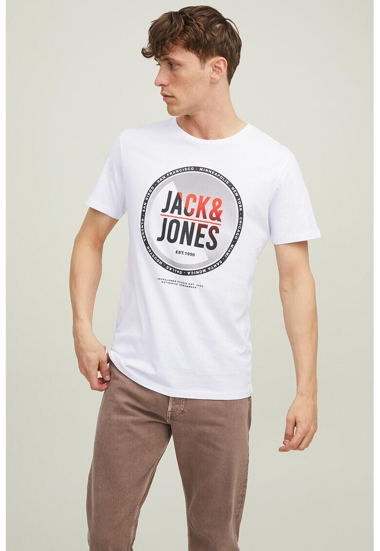 Jack & Jones Тениска Scott с лого - Pepit.bg