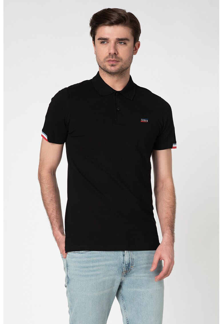 Jack&Jones Тениска Spring с яка и лого - Pepit.bg