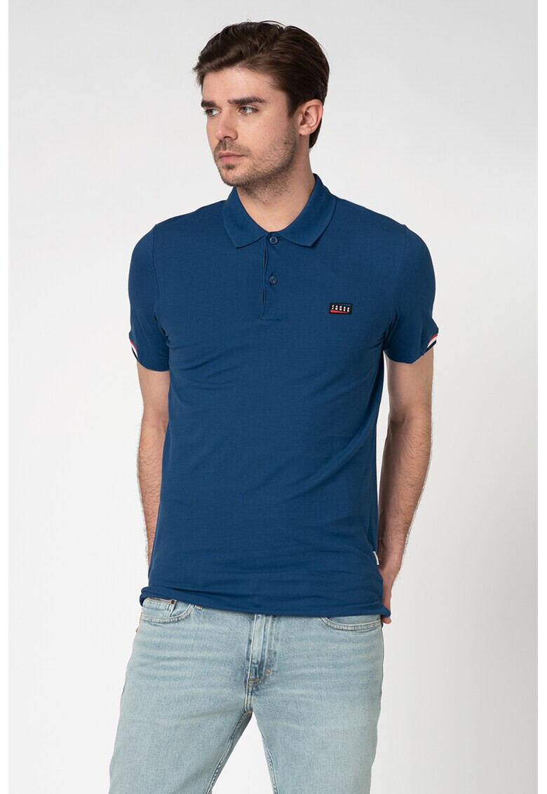 Jack&Jones Тениска Spring с яка и лого - Pepit.bg