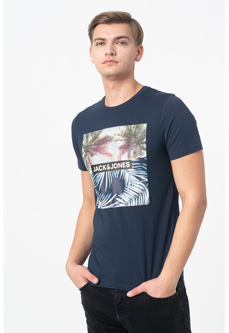 Jack&Jones Тениска Stein с овално деколте - Pepit.bg