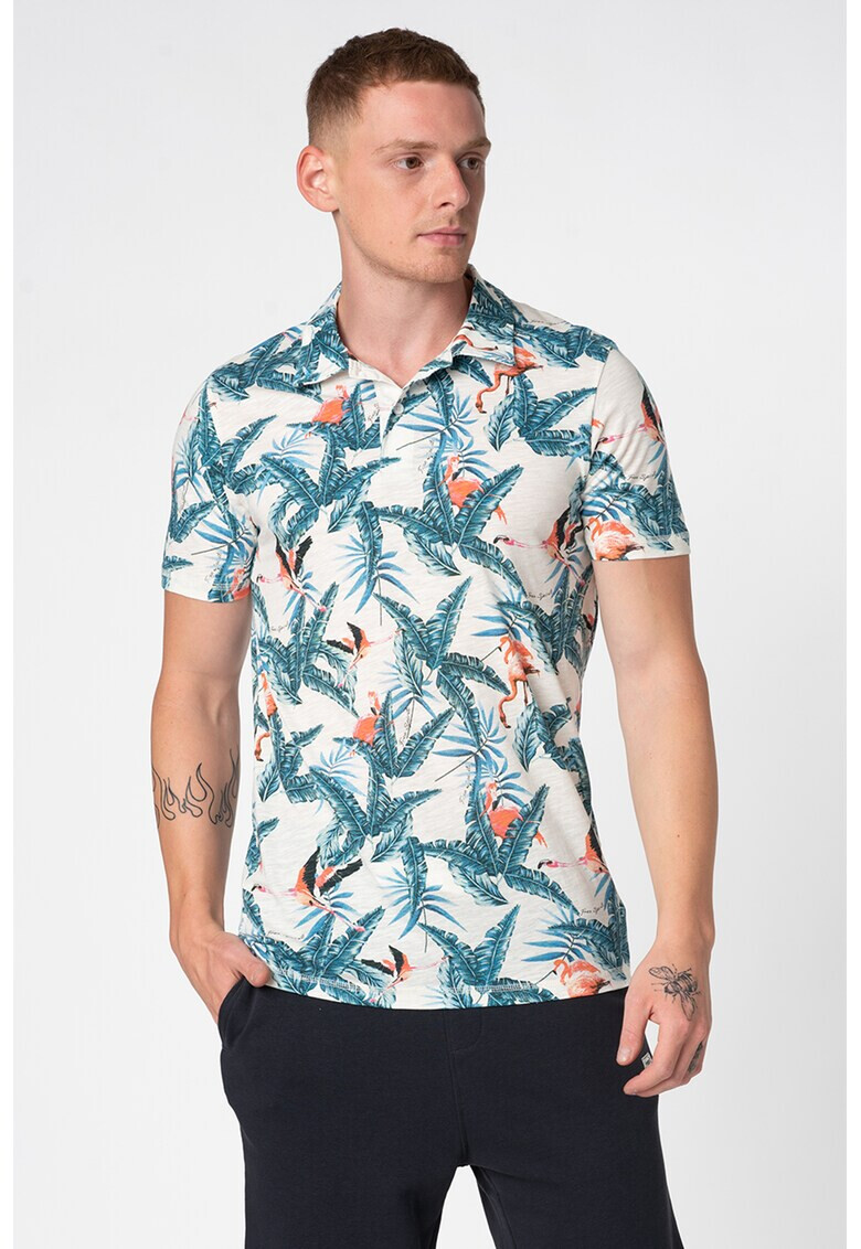 Jack&Jones Тениска Virgil с яка - Pepit.bg