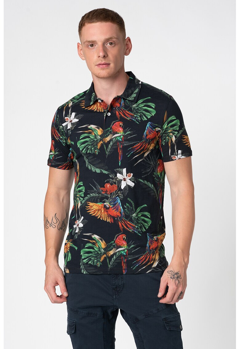 Jack&Jones Тениска Virgil с яка - Pepit.bg