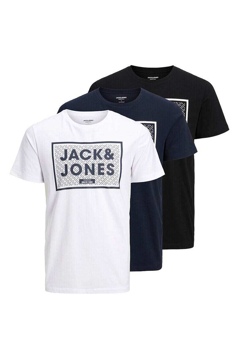 Jack & Jones Тениски със стандартна кройка 3 броя - Pepit.bg