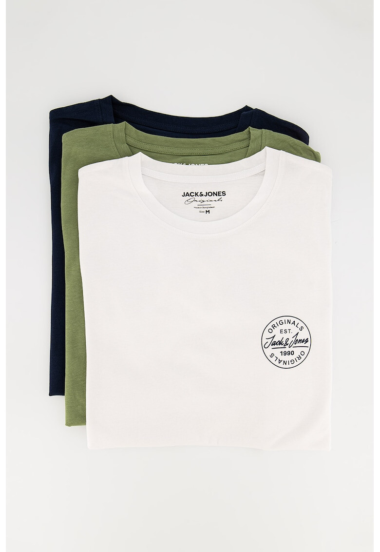 Jack & Jones Тениски More с овално деколте - 3 броя - Pepit.bg