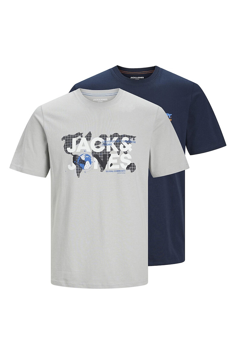 Jack & Jones Тениски на лога - 2 броя - Pepit.bg