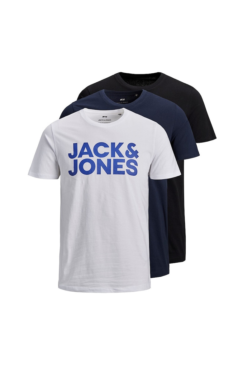 Jack  Jones Тениски с лого - 3 броя - Pepit.bg