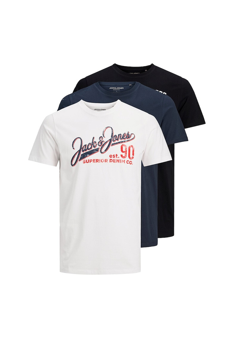 Jack & Jones Тениски с лого 3 броя - Pepit.bg