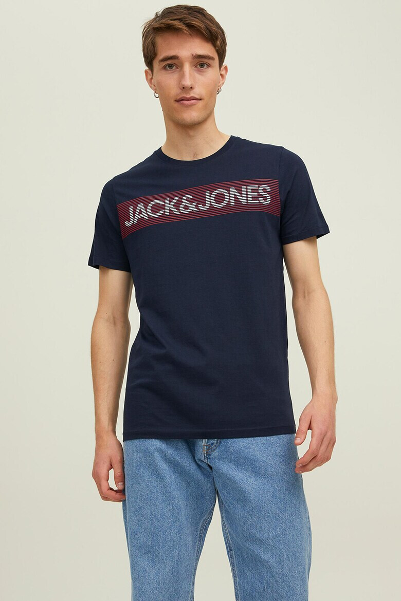 Jack & Jones Тениски с лого - 3 броя - Pepit.bg