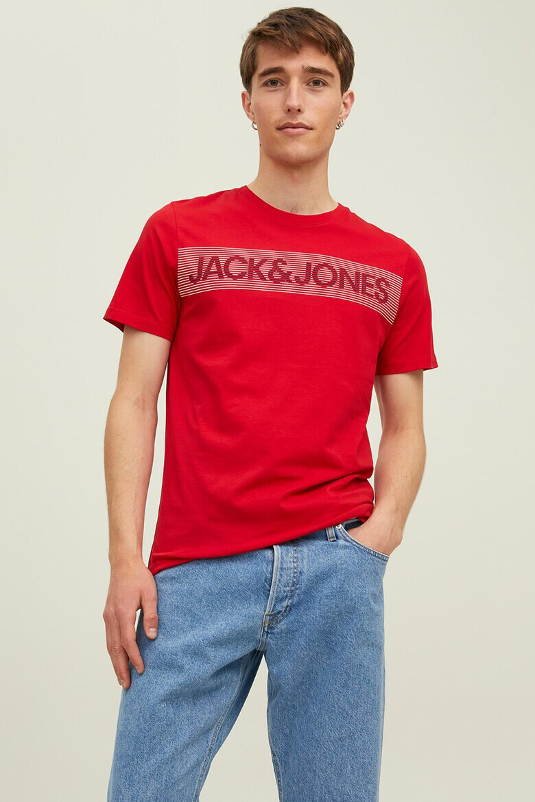Jack & Jones Тениски с лого - 3 броя - Pepit.bg
