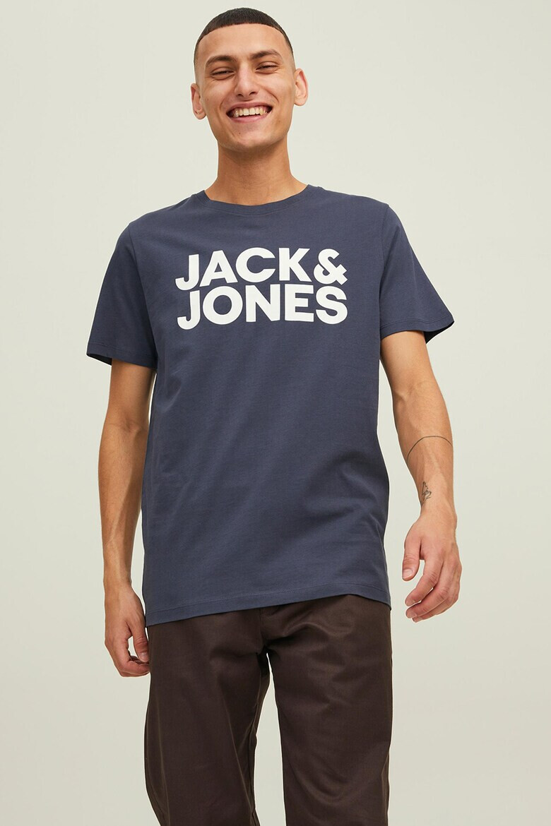 Jack & Jones Тениски с лого - 3 броя - Pepit.bg