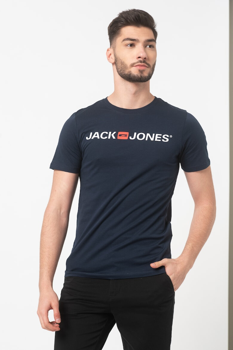 Jack  Jones Тениски с овално деколте 3 броя - Pepit.bg