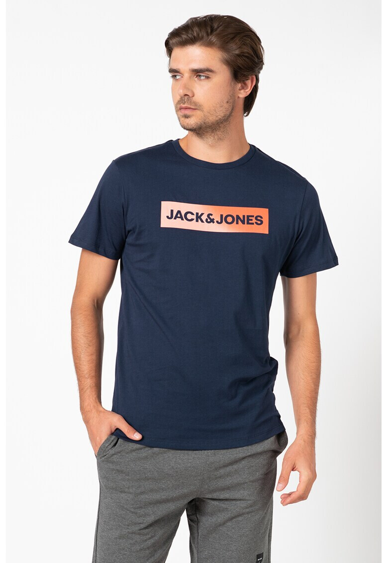 Jack&Jones Топ със стандартна кройка и лого - Pepit.bg