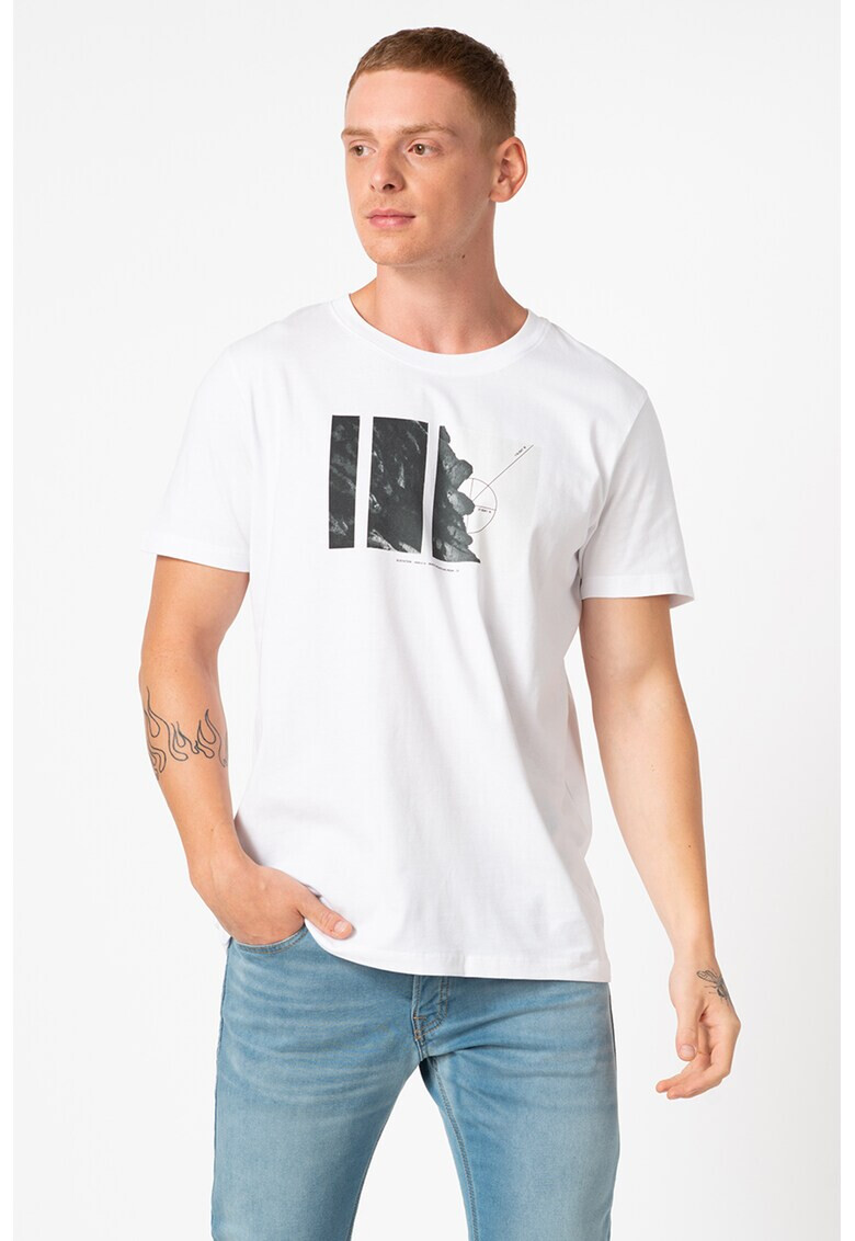 Jack&Jones Уголемена памучна тениска Rex - Pepit.bg