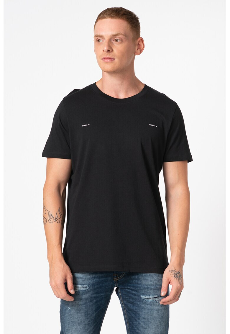 Jack&Jones Уголемена памучна тениска Rex - Pepit.bg